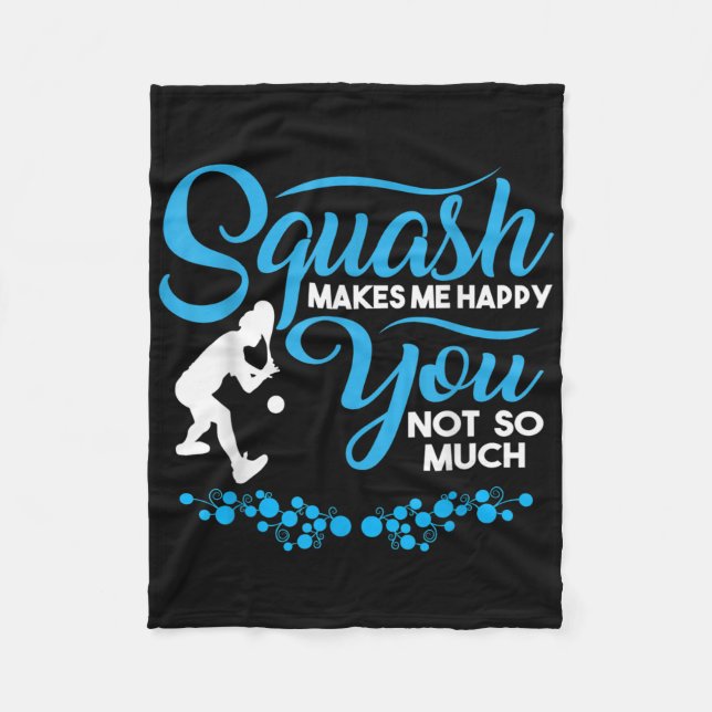 Crossminton Racquetball Speed Badminton Player Squ Fleecefilt (Framsidan)