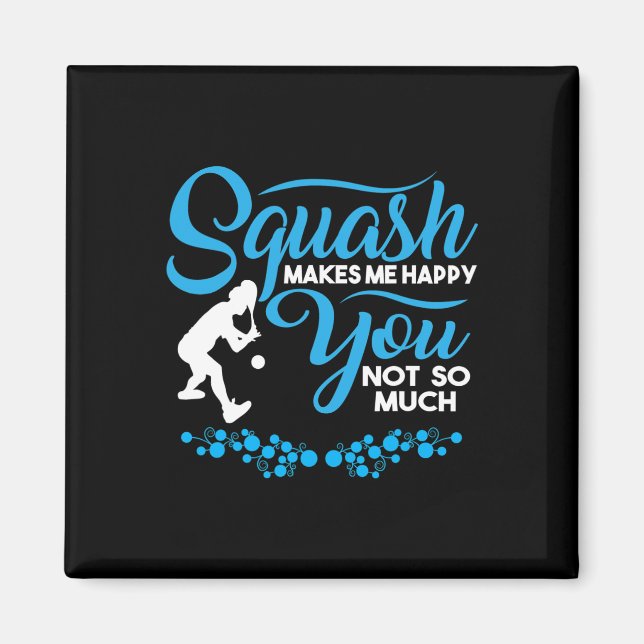 Crossminton Racquetball Speed Badminton Player Squ Magnet (Framsidan)
