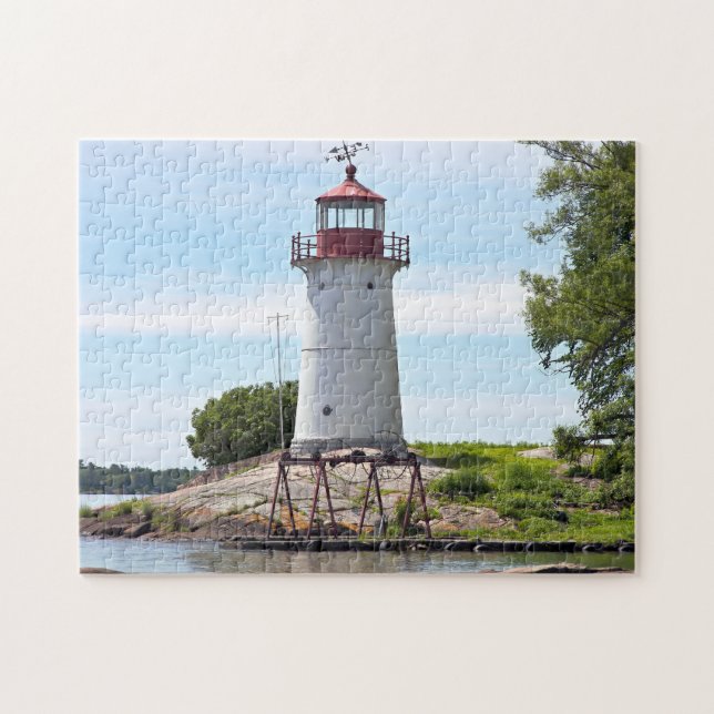 Crossover Island fyr, New York Puzzle Pussel (Horisontell)