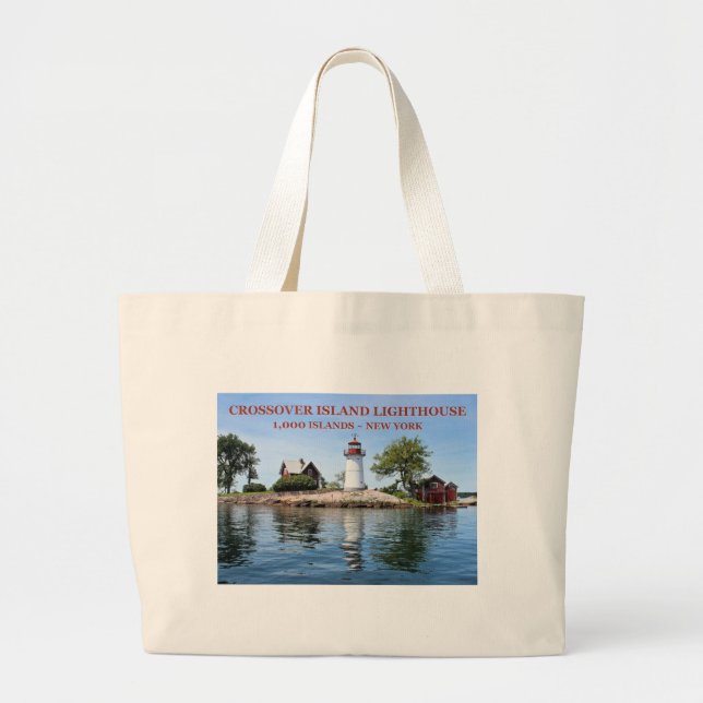 Crossover Island fyr, New York Tote Bag Jumbo Tygkasse (Framsidan)