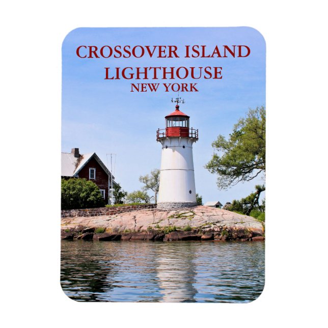 Crossover Island Lighthouse, NY Flexi Magnet (Vertikal)
