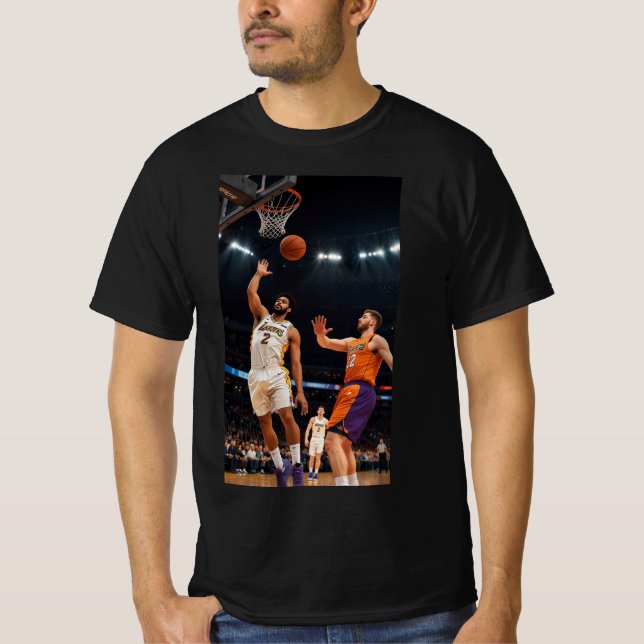 Crossover Kung: Premium Basketball Rörelse T-shirt (Framsida)
