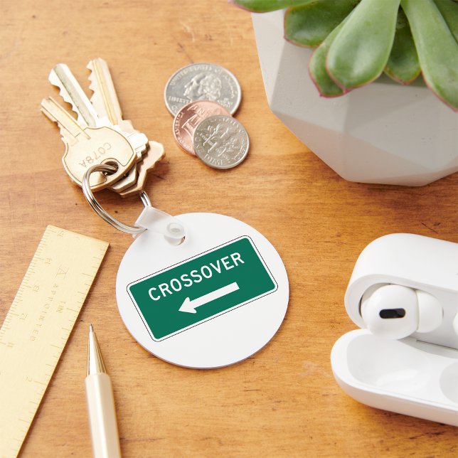 Crossover Road Sign Nyckelring (Skapare uppladdad)