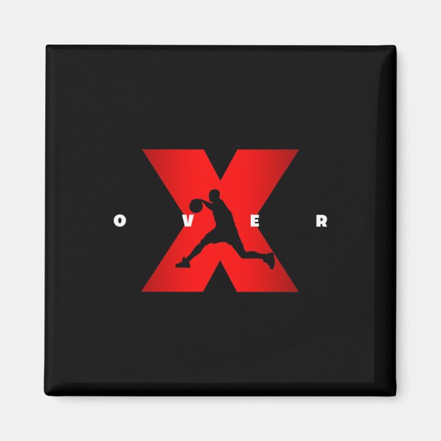 Crossover X över Basketballapparat - Basketboll Magnet (Framsidan)