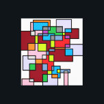 Crossroads - Etude No. 3: Multidimensional Reality Canvastryck<br><div class="desc">Dive into the complexity of modern existence with 'Crossroads - Etude No. 3'. This abstract masterpiece uses overlapping rectangular forms and a rich palette of deep reds, blues, and earth tones to represent the intersection of different life paths and dimensions. A perfect conversation starter, this artwork brings a sense of...</div>