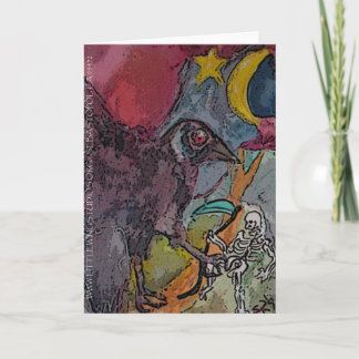 ~CROSSROADS RAVEN~KRÅKA~ Greeting Card Kort