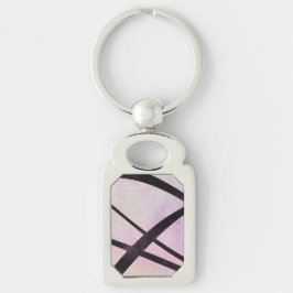 Crossroads Rektangulärt Silverfärgad Nyckelring