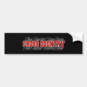 Crosst country - det snabbare dig springa bildekal