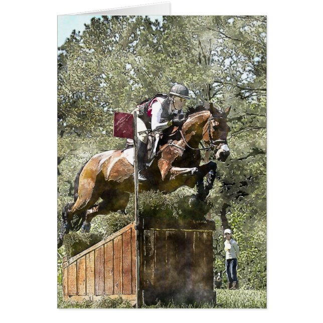 Crosst country hälsningskort (Framsidan)