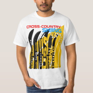 Crosst country skida den vintersportSnowblade T Shirt