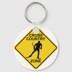 Crosst country skida zonen nyckelring