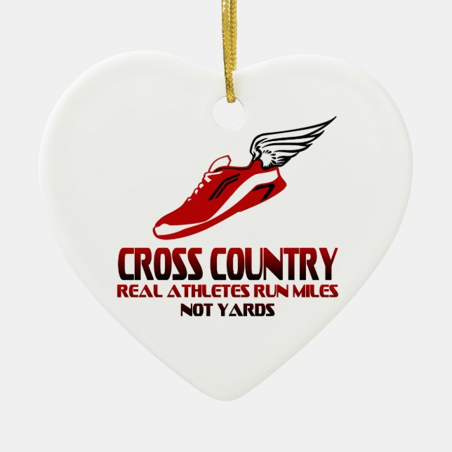 Crosst country spring julgransprydnad keramik (Framsidan)