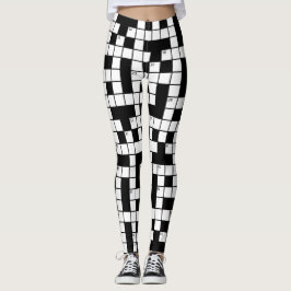 Crossword mönster leggings