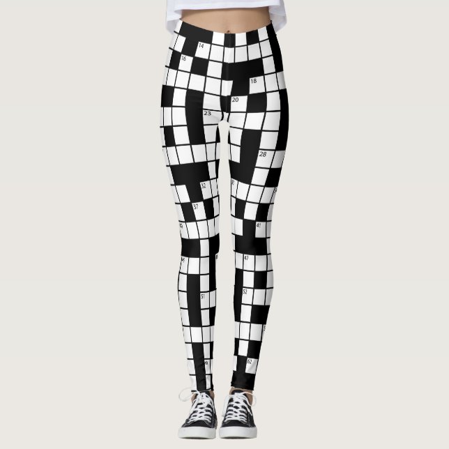 Crossword mönster leggings (Framsida)