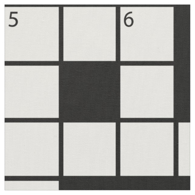 Crossword mönster tyg (Närbild)