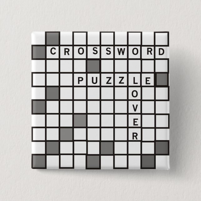 Crossword Puzzle Älskare Knapp (Framsida)