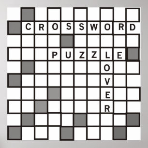 Crossword Puzzle Älskare Poster