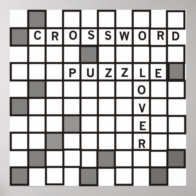 Crossword Puzzle Älskare Poster (Framsidan)