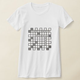 Crossword Puzzle Älskare T-Shirt
