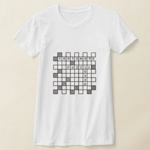 Crossword Puzzle Älskare T-Shirt