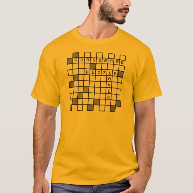 Crossword Puzzle Älskare T Shirt (Framsida)