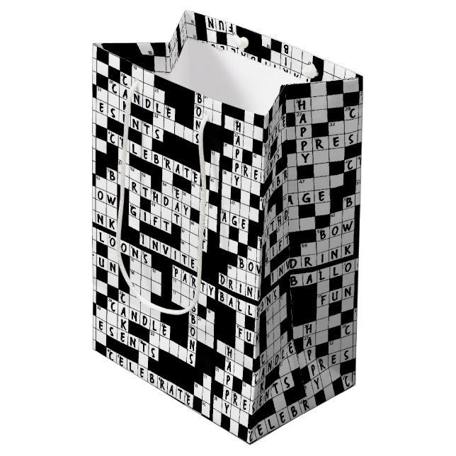 Crossword Puzzle Birthday (Framsidan Vinklad)