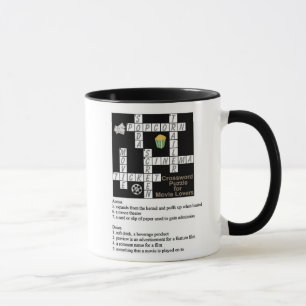 Crossword Puzzle for Movie Lovers Mug Mugg
