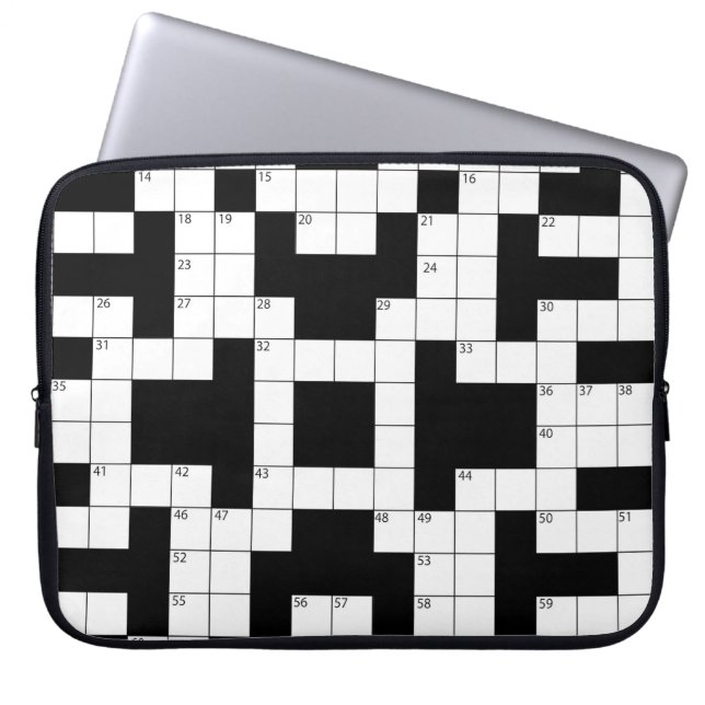 Crossword Puzzle Laptop Fodral (Framsidan)