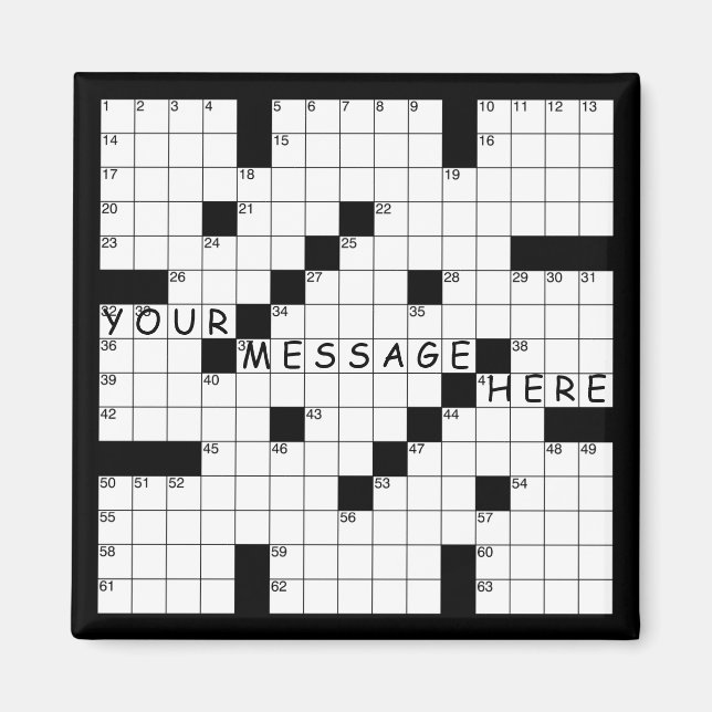 Crossword Puzzle Magnet (Framsidan)