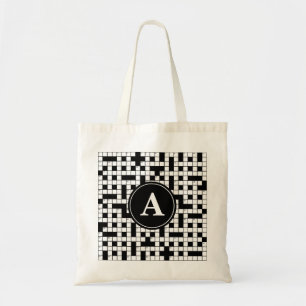 Crossword Puzzle Monogram Tygkasse