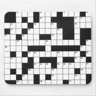 Crossword Puzzle mönster Musmatta