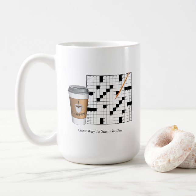 Crossword Puzzle Mugg (Med munk)