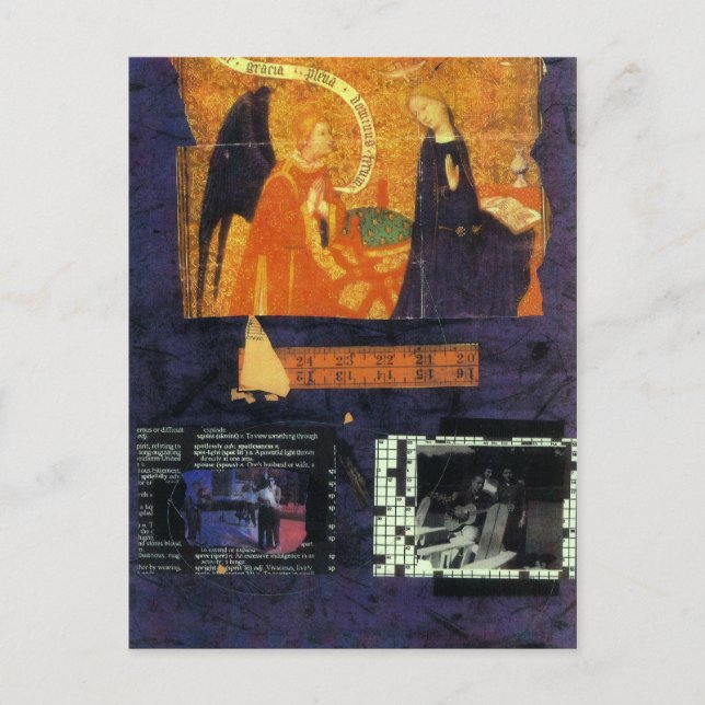 Crossword Puzzle och Angel Postcard Vykort (Framsida)