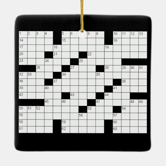 Crossword Puzzle Ornament (Baksida)