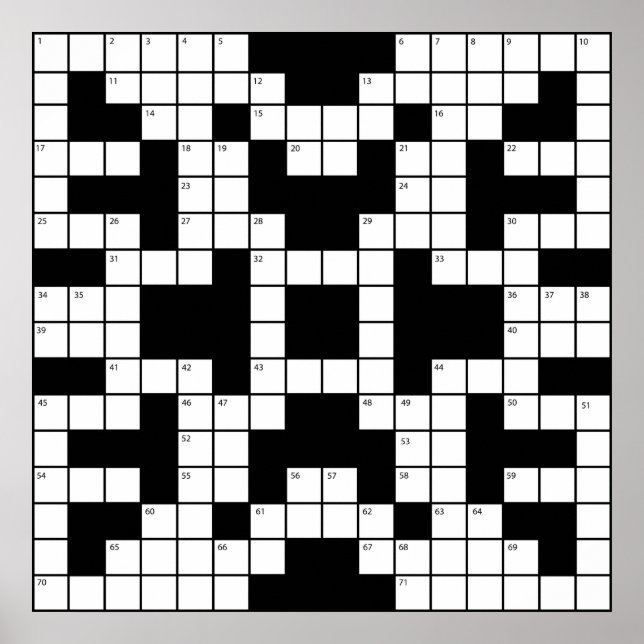 Crossword Puzzle Poster (Framsidan)
