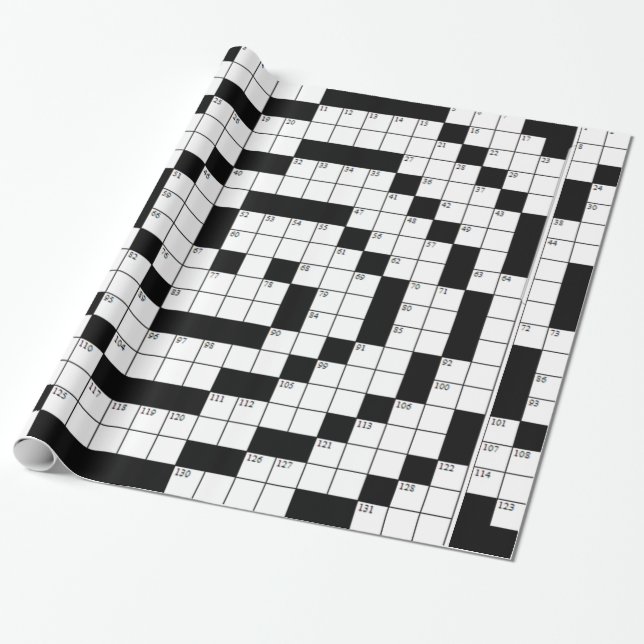 Crossword Puzzle Presentpapper (Utrullad)