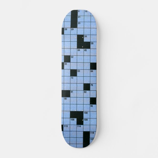 Crossword Puzzle Skateboard Bräda 19,5 Cm (Framsida)