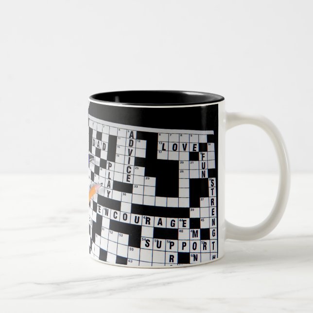 Crossword Puzzle Två-Tonad Mugg (Höger)
