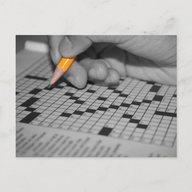 Crossword Puzzle Vykort (Framsida)