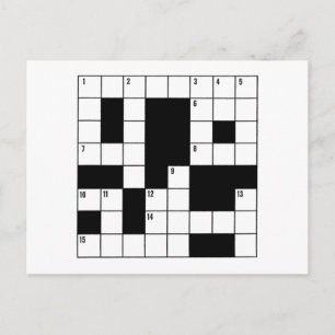 Crossword Puzzle Vykort