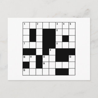 Crossword Puzzle Vykort