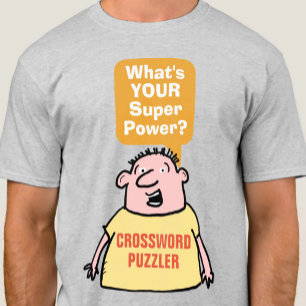 Crossword Puzzler Toppen Power. T Shirt