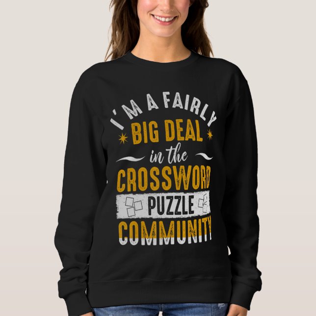 Crossword Puzzles Big Deal Retirement Puzzle  Play T Shirt (Framsida)