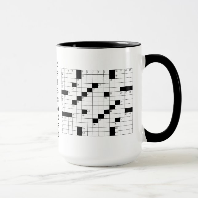 ♥ Crossword Puzzles Coffee Mugg (Höger)