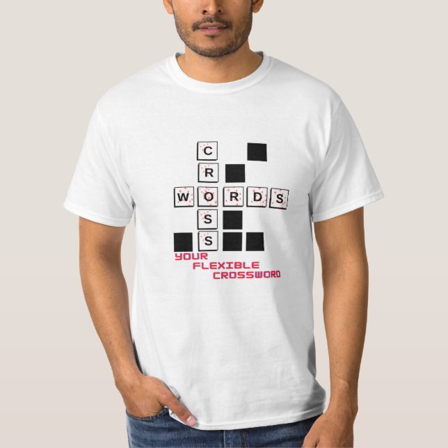 crossword puzzles t shirt (Framsida)