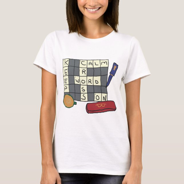 Crossword Puzzles T Shirt (Framsida)