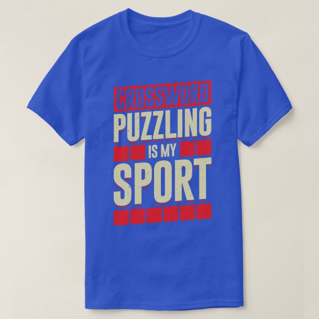 Crossword Puzzling är min sport T Shirt (Design framsida)