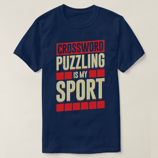 Crossword Puzzling är min sport T Shirt (Design framsida)