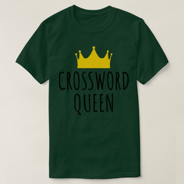 Crossword Queen T Shirt (Design framsida)