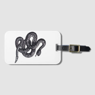 Crotalus Cascavella Orm (Giftig Gropviper) Bagagebricka